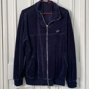Velour oversized Nike zip up sweater